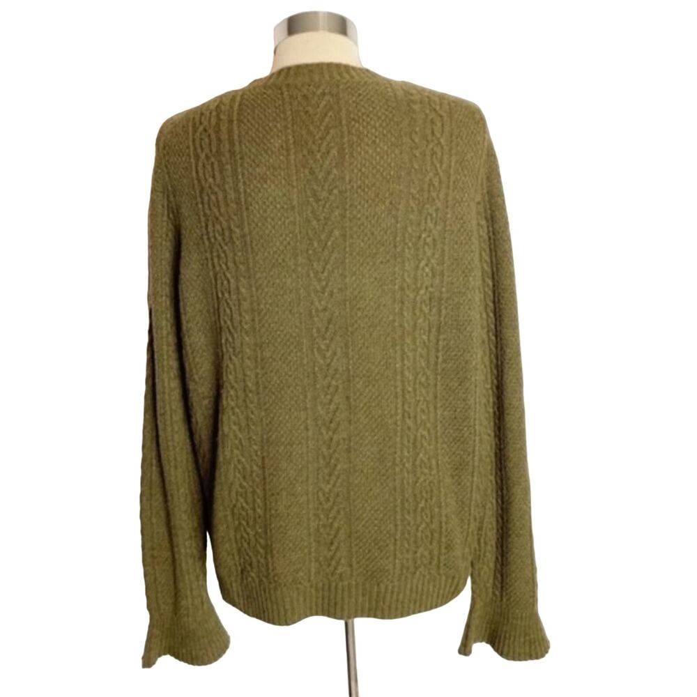 J. Crew flared sleeve cable knit sweater - Picture 5 of 5